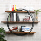 Industrial Horizontal Wall Unit Bookshelf Iron Frame Solid Wood Shelf Bookshelf Clearhalo 'Bookcases' 'furn' 'furn_bookcases' 'Furniture' 'furniture_bookcases' 'kitchen' 'kitchen_bookcases' 'Living Room Furniture' 'Office Furniture' 4803744