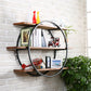 Industrial Horizontal Wall Unit Bookshelf Iron Frame Solid Wood Shelf Bookshelf Clearhalo 'Bookcases' 'furn' 'furn_bookcases' 'Furniture' 'furniture_bookcases' 'kitchen' 'kitchen_bookcases' 'Living Room Furniture' 'Office Furniture' 4803746