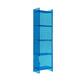 Glam Acrylic Vertical Standard Bookshelf Closed Back Bookshelf for Living Room 15.7"L x 9.8"W x 59.8"H Blue Clearhalo 'Bookcases' 'furn' 'furn_bookcases' 'Furniture' 'furniture_bookcases' 'kitchen' 'kitchen_bookcases' 'Living Room Furniture' 'Office Furniture' 4803797