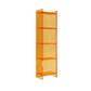 Glam Acrylic Vertical Standard Bookshelf Closed Back Bookshelf for Living Room 15.7"L x 9.8"W x 59.8"H Orange Clearhalo 'Bookcases' 'furn' 'furn_bookcases' 'Furniture' 'furniture_bookcases' 'kitchen' 'kitchen_bookcases' 'Living Room Furniture' 'Office Furniture' 4803805