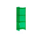 Glam Acrylic Vertical Standard Bookshelf Closed Back Bookshelf for Living Room 15.7"L x 9.8"W x 46.5"H Green Clearhalo 'Bookcases' 'furn' 'furn_bookcases' 'Furniture' 'furniture_bookcases' 'kitchen' 'kitchen_bookcases' 'Living Room Furniture' 'Office Furniture' 4803807