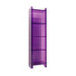 Glam Acrylic Vertical Standard Bookshelf Closed Back Bookshelf for Living Room 15.7"L x 9.8"W x 59.8"H Purple Clearhalo 'Bookcases' 'furn' 'furn_bookcases' 'Furniture' 'furniture_bookcases' 'kitchen' 'kitchen_bookcases' 'Living Room Furniture' 'Office Furniture' 4803814