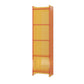 9.84"W Bookshelf Acrylic Closed Back Glam Style Bookcase for Office and Study Room 15.7"L x 9.8"W x 59.8"H Orange Clearhalo 'Bookcases' 'furn' 'furn_bookcases' 'Furniture' 'furniture_bookcases' 'kitchen' 'kitchen_bookcases' 'Living Room Furniture' 'Office Furniture' 4803831