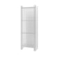 9.84"W Bookshelf Acrylic Closed Back Glam Style Bookcase for Office and Study Room 15.7"L x 9.8"W x 46.5"H Clear Clearhalo 'Bookcases' 'furn' 'furn_bookcases' 'Furniture' 'furniture_bookcases' 'kitchen' 'kitchen_bookcases' 'Living Room Furniture' 'Office Furniture' 4803837