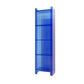 9.84"W Bookshelf Acrylic Closed Back Glam Style Bookcase for Office and Study Room 15.7"L x 9.8"W x 59.8"H Blue Clearhalo 'Bookcases' 'furn' 'furn_bookcases' 'Furniture' 'furniture_bookcases' 'kitchen' 'kitchen_bookcases' 'Living Room Furniture' 'Office Furniture' 4803845