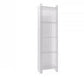 4/5-Shelf Glam Vertical Acrylic Standard Bookshelf Closed Back Bookshelf 15.7"L x 9.8"W x 59.8"H White-Clear Clearhalo 'Bookcases' 'furn' 'furn_bookcases' 'Furniture' 'furniture_bookcases' 'kitchen' 'kitchen_bookcases' 'Living Room Furniture' 'Office Furniture' 4803849