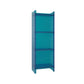 4/5-Shelf Glam Vertical Acrylic Standard Bookshelf Closed Back Bookshelf 15.7"L x 9.8"W x 46.5"H Blue Clearhalo 'Bookcases' 'furn' 'furn_bookcases' 'Furniture' 'furniture_bookcases' 'kitchen' 'kitchen_bookcases' 'Living Room Furniture' 'Office Furniture' 4803852