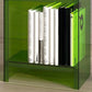 4/5-Shelf Glam Vertical Acrylic Standard Bookshelf Closed Back Bookshelf Clearhalo 'Bookcases' 'furn' 'furn_bookcases' 'Furniture' 'furniture_bookcases' 'kitchen' 'kitchen_bookcases' 'Living Room Furniture' 'Office Furniture' 4803863