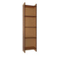 4/5-Shelf Glam Vertical Acrylic Standard Bookshelf Closed Back Bookshelf 15.7"L x 9.8"W x 59.8"H Coffee Clearhalo 'Bookcases' 'furn' 'furn_bookcases' 'Furniture' 'furniture_bookcases' 'kitchen' 'kitchen_bookcases' 'Living Room Furniture' 'Office Furniture' 4803866