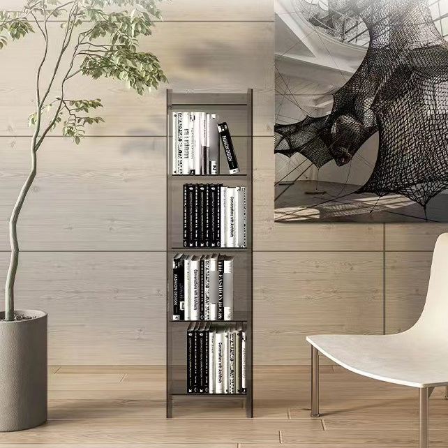 4/5-Shelf Glam Vertical Acrylic Standard Bookshelf Closed Back Bookshelf Clearhalo 'Bookcases' 'furn' 'furn_bookcases' 'Furniture' 'furniture_bookcases' 'kitchen' 'kitchen_bookcases' 'Living Room Furniture' 'Office Furniture' 4803867