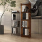 4/5-Shelf Glam Vertical Acrylic Standard Bookshelf Closed Back Bookshelf Clearhalo 'Bookcases' 'furn' 'furn_bookcases' 'Furniture' 'furniture_bookcases' 'kitchen' 'kitchen_bookcases' 'Living Room Furniture' 'Office Furniture' 4803871