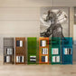 4/5-Shelf Glam Vertical Acrylic Standard Bookshelf Closed Back Bookshelf Clearhalo 'Bookcases' 'furn' 'furn_bookcases' 'Furniture' 'furniture_bookcases' 'kitchen' 'kitchen_bookcases' 'Living Room Furniture' 'Office Furniture' 4803872