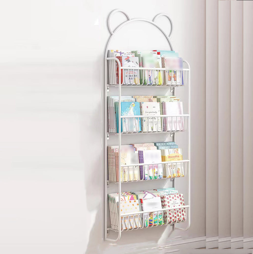 4.33"W Bookshelf Scandinavian Style Wall Mounted Bookcase for Office Study Room White Clearhalo 'Bookcases' 'furn' 'furn_bookcases' 'Furniture' 'furniture_bookcases' 'kitchen' 'kitchen_bookcases' 'Living Room Furniture' 'Office Furniture' 4803885