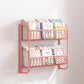4.33"W Bookshelf Scandinavian Style Wall Mounted Bookcase for Office Study Room Pink Clearhalo 'Bookcases' 'furn' 'furn_bookcases' 'Furniture' 'furniture_bookcases' 'kitchen' 'kitchen_bookcases' 'Living Room Furniture' 'Office Furniture' 4803892