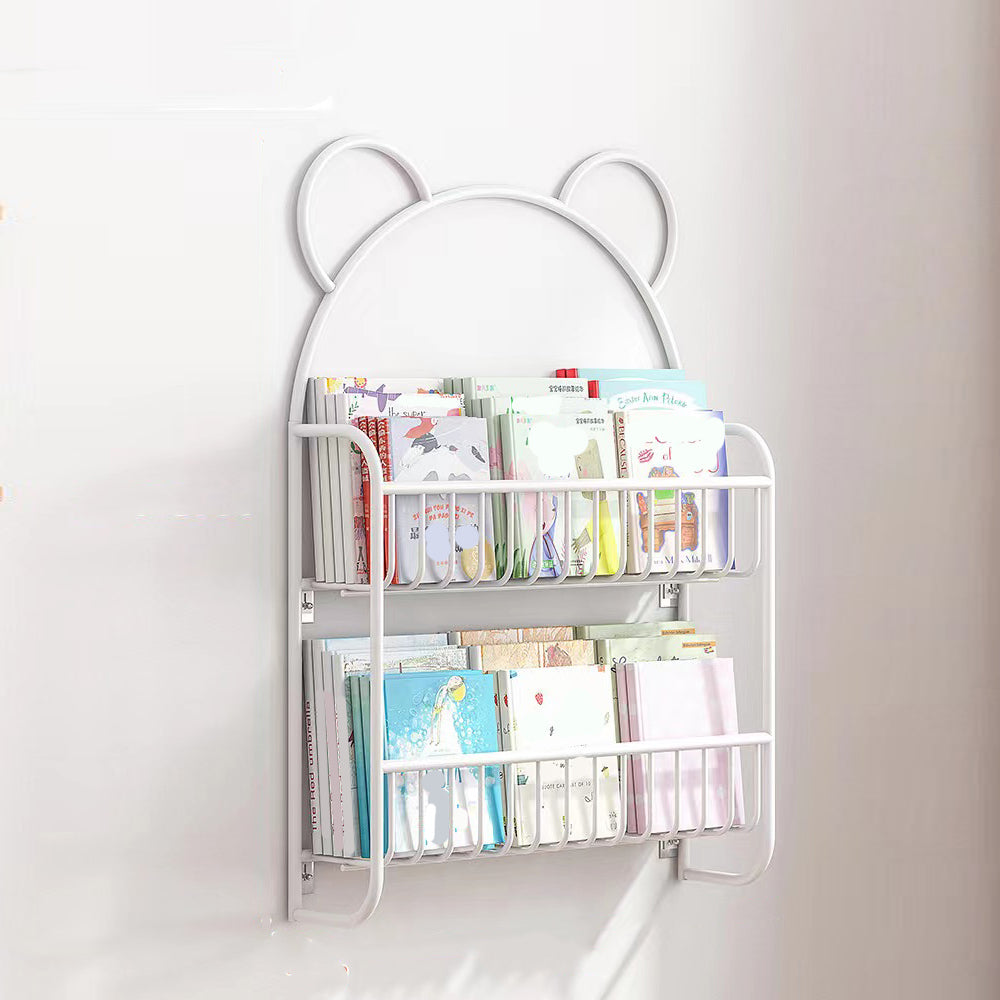 4.33"W Bookshelf Scandinavian Style Wall Mounted Bookcase for Office Study Room White Clearhalo 'Bookcases' 'furn' 'furn_bookcases' 'Furniture' 'furniture_bookcases' 'kitchen' 'kitchen_bookcases' 'Living Room Furniture' 'Office Furniture' 4803893