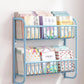 4.33"W Bookshelf Scandinavian Style Wall Mounted Bookcase for Office Study Room Blue Clearhalo 'Bookcases' 'furn' 'furn_bookcases' 'Furniture' 'furniture_bookcases' 'kitchen' 'kitchen_bookcases' 'Living Room Furniture' 'Office Furniture' 4803894