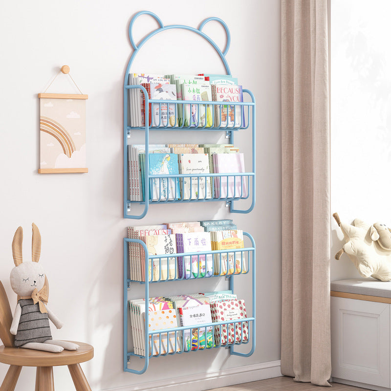 4.33"W Bookshelf Scandinavian Style Wall Mounted Bookcase for Office Study Room Clearhalo 'Bookcases' 'furn' 'furn_bookcases' 'Furniture' 'furniture_bookcases' 'kitchen' 'kitchen_bookcases' 'Living Room Furniture' 'Office Furniture' 4803900