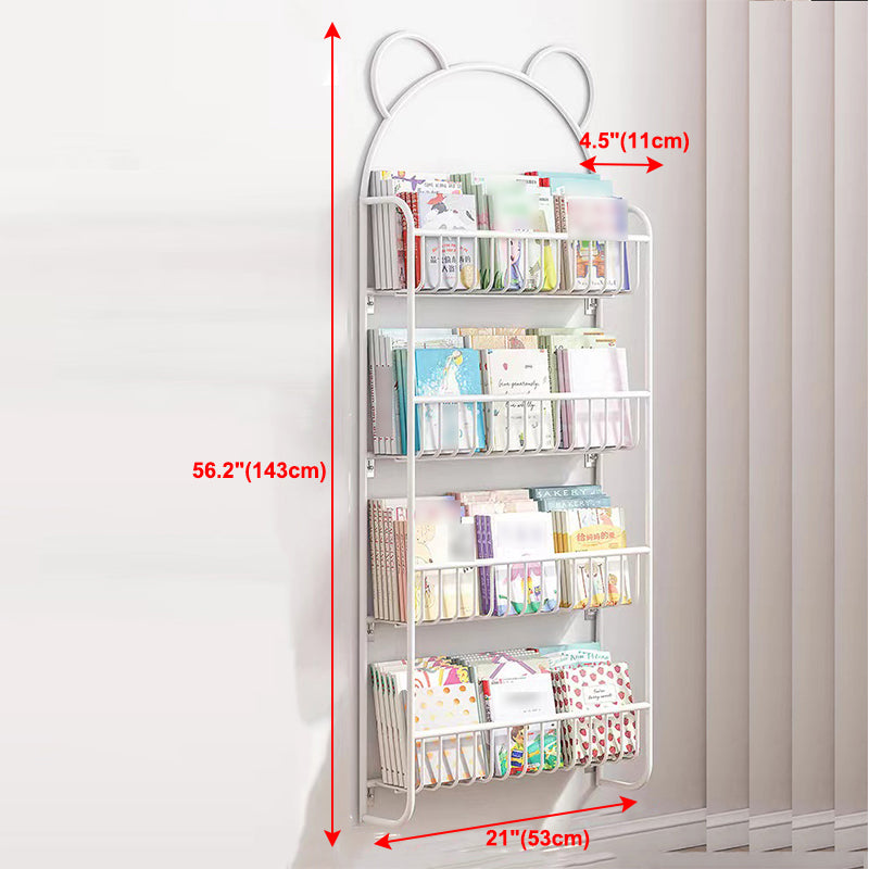 4.33"W Bookshelf Scandinavian Style Wall Mounted Bookcase for Office Study Room Clearhalo 'Bookcases' 'furn' 'furn_bookcases' 'Furniture' 'furniture_bookcases' 'kitchen' 'kitchen_bookcases' 'Living Room Furniture' 'Office Furniture' 4803905