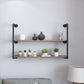 7.87"W Bookshelf Industrial Style Wall Mounted Solid Wood Bookcase for Home Office 47.2"L x 7.9"W x 23.6"H Clearhalo 'Bookcases' 'furn' 'furn_bookcases' 'Furniture' 'furniture_bookcases' 'kitchen' 'kitchen_bookcases' 'Living Room Furniture' 'Office Furniture' 4803944