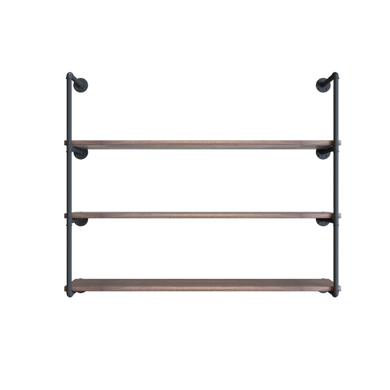 7.87"W Bookshelf Industrial Style Wall Mounted Solid Wood Bookcase for Home Office 47"L x 8"W x 35"H Clearhalo 'Bookcases' 'furn' 'furn_bookcases' 'Furniture' 'furniture_bookcases' 'kitchen' 'kitchen_bookcases' 'Living Room Furniture' 'Office Furniture' 4803948