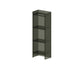 Glam Vertical Closed Back Standard Bookshelf Acrylic Bookshelf for Home 15.7"L x 9.8"W x 46.5"H Black Clearhalo 'Bookcases' 'furn' 'furn_bookcases' 'Furniture' 'furniture_bookcases' 'kitchen' 'kitchen_bookcases' 'Living Room Furniture' 'Office Furniture' 4803961