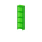 Glam Vertical Closed Back Standard Bookshelf Acrylic Bookshelf for Home 15.7"L x 9.8"W x 59.8"H Green Clearhalo 'Bookcases' 'furn' 'furn_bookcases' 'Furniture' 'furniture_bookcases' 'kitchen' 'kitchen_bookcases' 'Living Room Furniture' 'Office Furniture' 4803975
