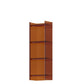 10"W Bookshelf Closed Back Acrylic Glam Style Bookcase for Office and Study Room 15.7"L x 9.8"W x 46.5"H Brown Clearhalo 'Bookcases' 'furn' 'furn_bookcases' 'Furniture' 'furniture_bookcases' 'kitchen' 'kitchen_bookcases' 'Living Room Furniture' 'Office Furniture' 4803992