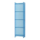 10"W Bookshelf Glam Style Closed Back Acrylic Bookcase for Office and Study Room 15.7"L x 9.8"W x 59.8"H Sky Blue Clearhalo 'Bookcases' 'furn' 'furn_bookcases' 'Furniture' 'furniture_bookcases' 'kitchen' 'kitchen_bookcases' 'Living Room Furniture' 'Office Furniture' 4804001