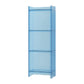 10"W Bookshelf Glam Style Closed Back Acrylic Bookcase for Office and Study Room 15.7"L x 9.8"W x 46.5"H Sky Blue Clearhalo 'Bookcases' 'furn' 'furn_bookcases' 'Furniture' 'furniture_bookcases' 'kitchen' 'kitchen_bookcases' 'Living Room Furniture' 'Office Furniture' 4804009