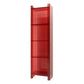 10"W Bookshelf Glam Style Closed Back Acrylic Bookcase for Office and Study Room 15.7"L x 9.8"W x 59.8"H Red Clearhalo 'Bookcases' 'furn' 'furn_bookcases' 'Furniture' 'furniture_bookcases' 'kitchen' 'kitchen_bookcases' 'Living Room Furniture' 'Office Furniture' 4804022