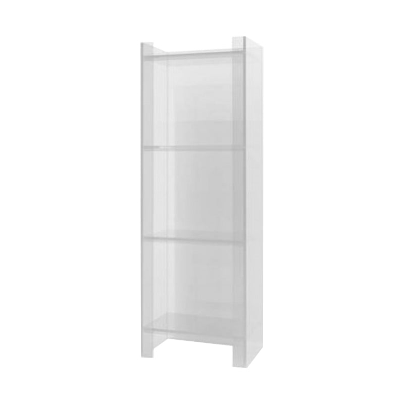 10"W Bookshelf Glam Style Closed Back Acrylic Bookcase for Office and Study Room 15.7"L x 9.8"W x 46.5"H Clear Clearhalo 'Bookcases' 'furn' 'furn_bookcases' 'Furniture' 'furniture_bookcases' 'kitchen' 'kitchen_bookcases' 'Living Room Furniture' 'Office Furniture' 4804023