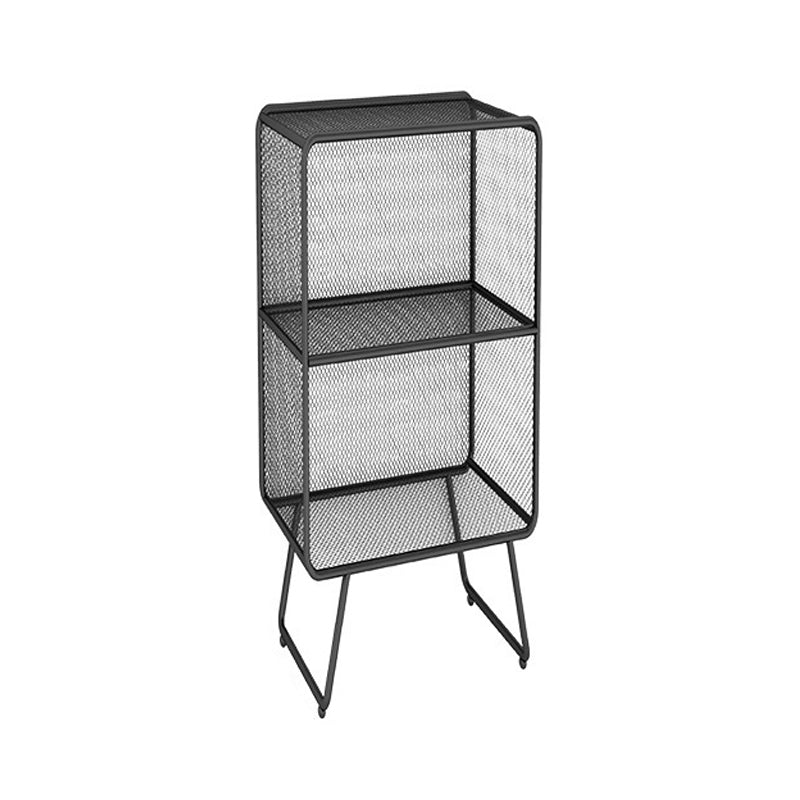Luxury Bookshelf Metal Glam Style Closed Back Bookcase for Office and Study Room 14"L x 12"W x 26"H Black Clearhalo 'Bookcases' 'furn' 'furn_bookcases' 'Furniture' 'furniture_bookcases' 'kitchen' 'kitchen_bookcases' 'Living Room Furniture' 'Office Furniture' 4804032