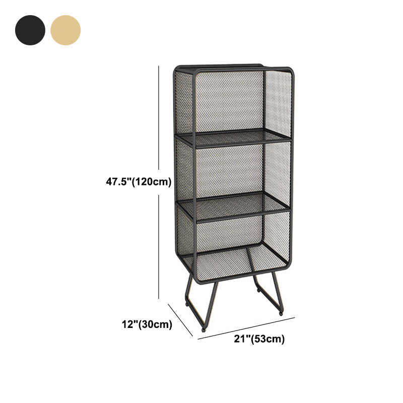 Luxury Bookshelf Metal Glam Style Closed Back Bookcase for Office and Study Room Clearhalo 'Bookcases' 'furn' 'furn_bookcases' 'Furniture' 'furniture_bookcases' 'kitchen' 'kitchen_bookcases' 'Living Room Furniture' 'Office Furniture' 4804058
