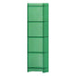 10"W Bookshelf Acrylic Glam Style Closed Back Bookcase for Office and Study Room 15.7"L x 9.8"W x 59.8"H Green Clearhalo 'Bookcases' 'furn' 'furn_bookcases' 'Furniture' 'furniture_bookcases' 'kitchen' 'kitchen_bookcases' 'Living Room Furniture' 'Office Furniture' 4804071