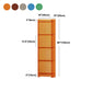 10"W Bookshelf Acrylic Glam Style Closed Back Bookcase for Office and Study Room Clearhalo 'Bookcases' 'furn' 'furn_bookcases' 'Furniture' 'furniture_bookcases' 'kitchen' 'kitchen_bookcases' 'Living Room Furniture' 'Office Furniture' 4804081