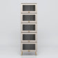 Manufactured Wood Glam Standard Bookcase Vertical Bookcase with Glass Doors 23.6"L x 11.8"W x 83.4"H Gold Clearhalo 'Bookcases' 'furn' 'furn_bookcases' 'Furniture' 'furniture_bookcases' 'kitchen' 'kitchen_bookcases' 'Living Room Furniture' 'Office Furniture' 4804093