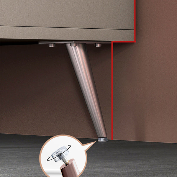 Manufactured Wood Glam Standard Bookcase Vertical Bookcase with Glass Doors Clearhalo 'Bookcases' 'furn' 'furn_bookcases' 'Furniture' 'furniture_bookcases' 'kitchen' 'kitchen_bookcases' 'Living Room Furniture' 'Office Furniture' 4804096