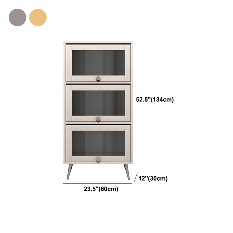 Manufactured Wood Glam Standard Bookcase Vertical Bookcase with Glass Doors Clearhalo 'Bookcases' 'furn' 'furn_bookcases' 'Furniture' 'furniture_bookcases' 'kitchen' 'kitchen_bookcases' 'Living Room Furniture' 'Office Furniture' 4804102