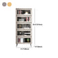 Manufactured Wood Glam Standard Bookcase Vertical Bookcase with Glass Doors Clearhalo 'Bookcases' 'furn' 'furn_bookcases' 'Furniture' 'furniture_bookcases' 'kitchen' 'kitchen_bookcases' 'Living Room Furniture' 'Office Furniture' 4804107