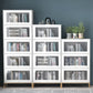 Glam Closed Back Standard Bookcase Manufactured Wood Bookcase with Glass Doors Clearhalo 'Bookcases' 'furn' 'furn_bookcases' 'Furniture' 'furniture_bookcases' 'kitchen' 'kitchen_bookcases' 'Living Room Furniture' 'Office Furniture' 4804129