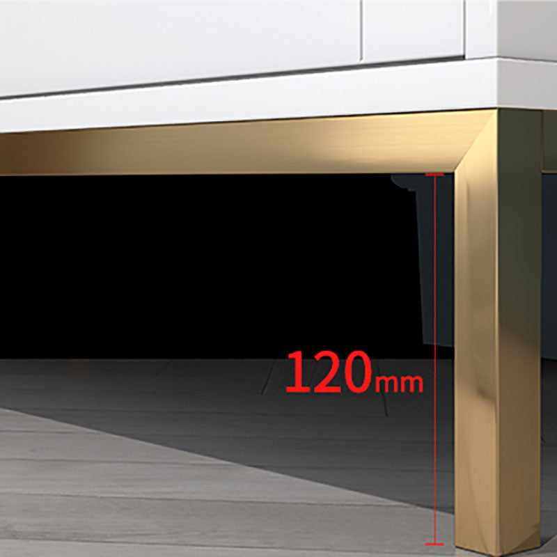 Glam Closed Back Standard Bookcase Manufactured Wood Bookcase with Glass Doors Clearhalo 'Bookcases' 'furn' 'furn_bookcases' 'Furniture' 'furniture_bookcases' 'kitchen' 'kitchen_bookcases' 'Living Room Furniture' 'Office Furniture' 4804140