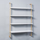 Industrial Wall Unit Bookshelf Metal Frame Solid Wood Shelf Bookshelf Gold-White Clearhalo 'Bookcases' 'Furniture' 'furniture_bookcases' 'kitchen' 'kitchen_bookcases' 'Living Room Furniture' 'Office Furniture' 4804161