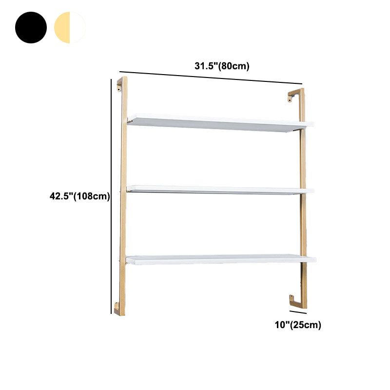 Industrial Wall Unit Bookshelf Metal Frame Solid Wood Shelf Bookshelf Clearhalo 'Bookcases' 'Furniture' 'furniture_bookcases' 'kitchen' 'kitchen_bookcases' 'Living Room Furniture' 'Office Furniture' 4804183