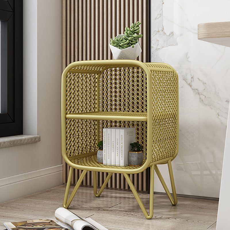 Glam Iron Standard Bookshelf Vertical Closed Back Bookshelf for Home Clearhalo 'Bookcases' 'furn' 'furn_bookcases' 'Furniture' 'furniture_bookcases' 'kitchen' 'kitchen_bookcases' 'Living Room Furniture' 'Office Furniture' 4804211