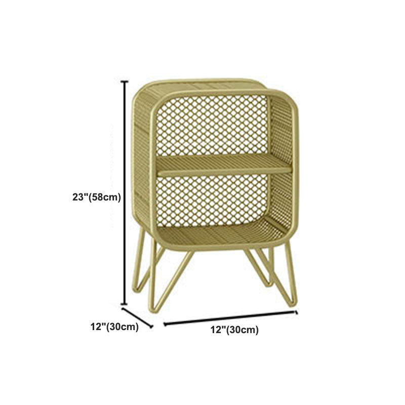 Glam Iron Standard Bookshelf Vertical Closed Back Bookshelf for Home Clearhalo 'Bookcases' 'furn' 'furn_bookcases' 'Furniture' 'furniture_bookcases' 'kitchen' 'kitchen_bookcases' 'Living Room Furniture' 'Office Furniture' 4804216