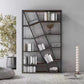 11.81"W Bookcase Glam Style Open Back Bookcase for Study Room Home Office Clearhalo 'Bookcases' 'furn' 'furn_bookcases' 'Furniture' 'furniture_bookcases' 'kitchen' 'kitchen_bookcases' 'Living Room Furniture' 'Office Furniture' 4804222