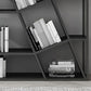 11.81"W Bookcase Glam Style Open Back Bookcase for Study Room Home Office Clearhalo 'Bookcases' 'furn' 'furn_bookcases' 'Furniture' 'furniture_bookcases' 'kitchen' 'kitchen_bookcases' 'Living Room Furniture' 'Office Furniture' 4804227