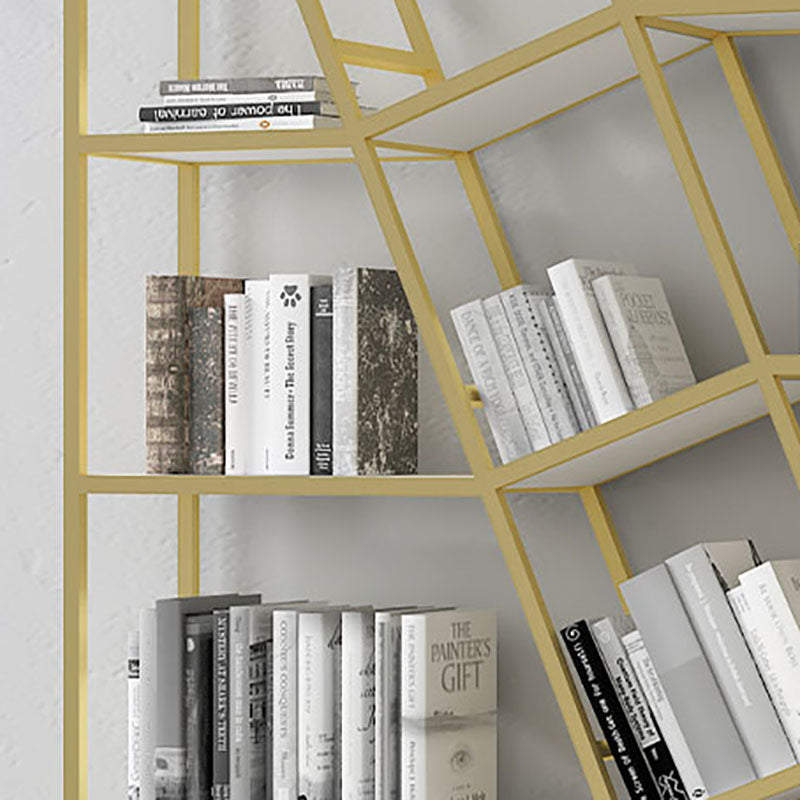 11.81"W Bookcase Glam Style Open Back Bookcase for Study Room Home Office Clearhalo 'Bookcases' 'furn' 'furn_bookcases' 'Furniture' 'furniture_bookcases' 'kitchen' 'kitchen_bookcases' 'Living Room Furniture' 'Office Furniture' 4804229