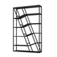 11.81"W Bookcase Glam Style Open Back Bookcase for Study Room Home Office Black Clearhalo 'Bookcases' 'furn' 'furn_bookcases' 'Furniture' 'furniture_bookcases' 'kitchen' 'kitchen_bookcases' 'Living Room Furniture' 'Office Furniture' 4804231