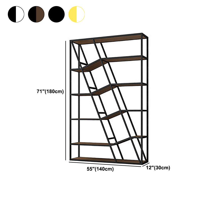 11.81"W Bookcase Glam Style Open Back Bookcase for Study Room Home Office Clearhalo 'Bookcases' 'furn' 'furn_bookcases' 'Furniture' 'furniture_bookcases' 'kitchen' 'kitchen_bookcases' 'Living Room Furniture' 'Office Furniture' 4804235